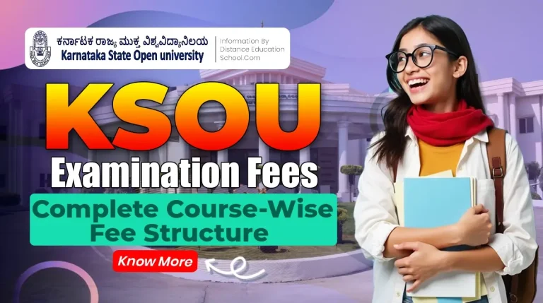 KSOU exam Fees