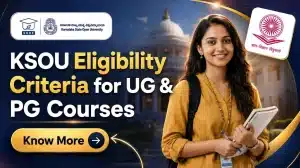 KSOU Eligibility Criteria for UG & PG Courses 2026