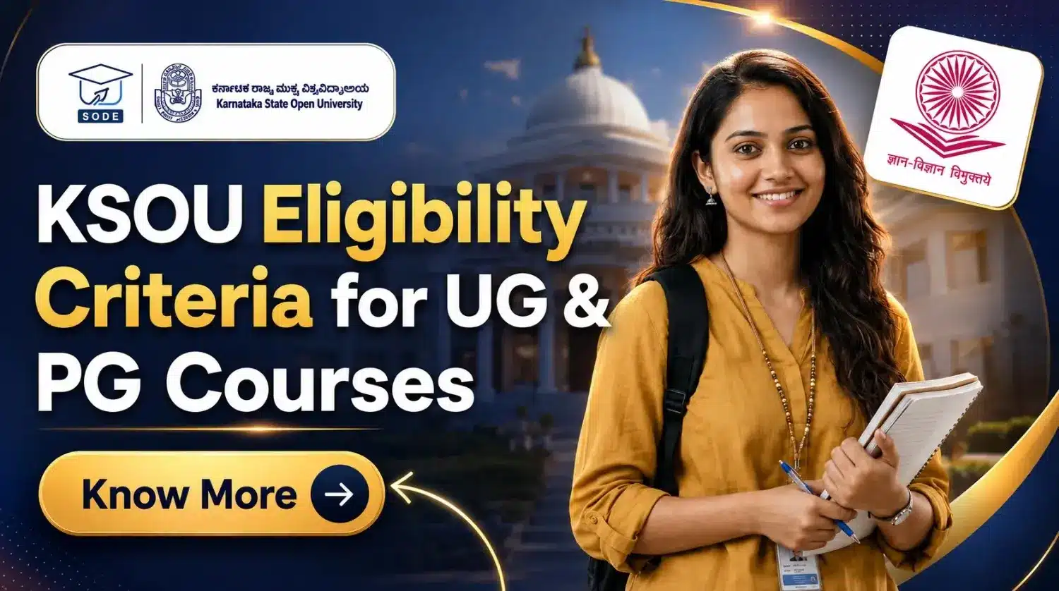 KSOU Eligibility Criteria for UG & PG Courses 2026